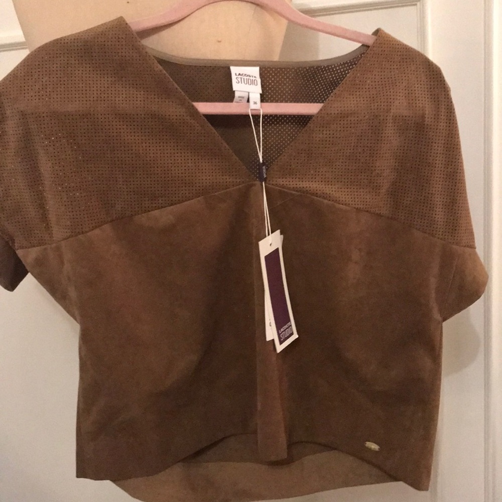 Lacoste suede top